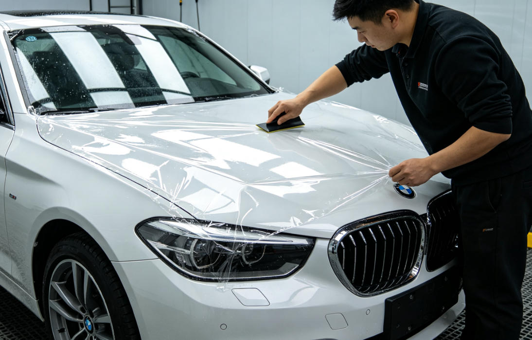 昆明新车TPU隐形车衣无尘施工实拍